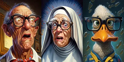 Pop Art Style Caricatures generated by midjourney