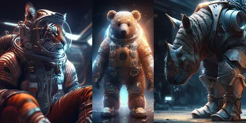 Space Animals generated by midjourney