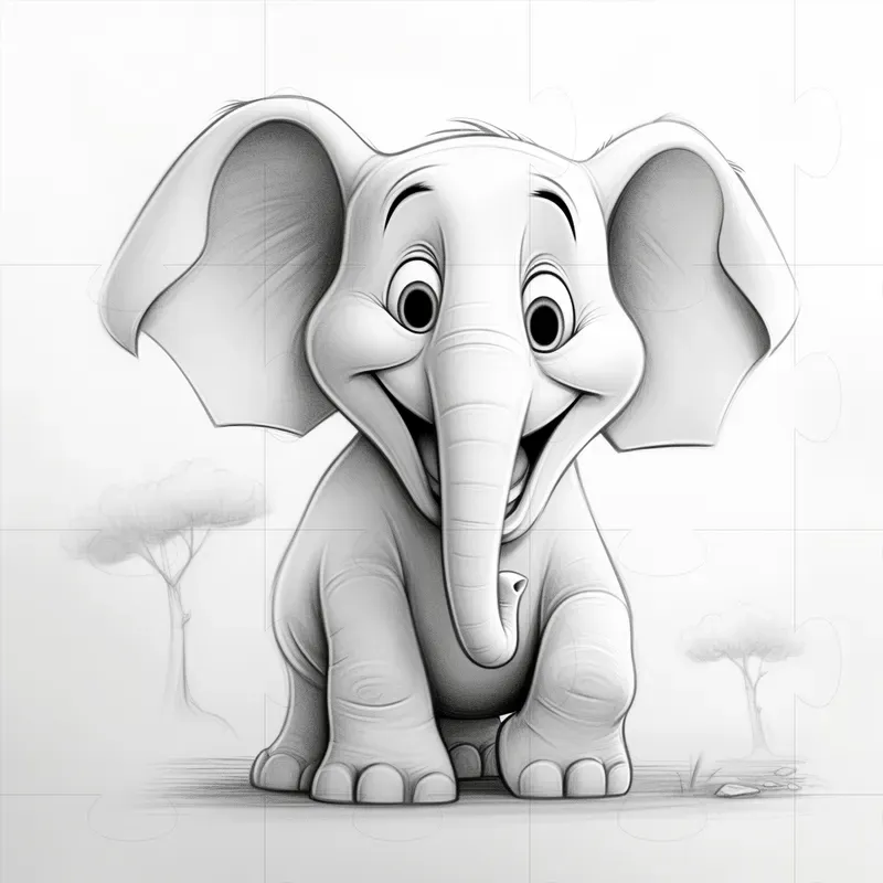 Cute Pencil Drawing Characters