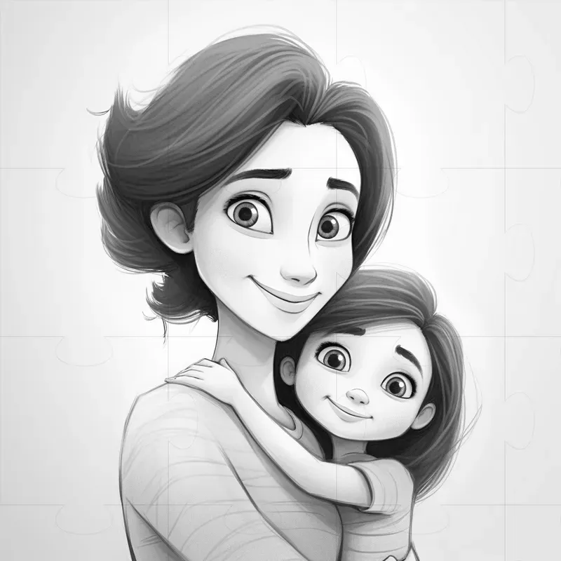 Cute Pencil Drawing Characters