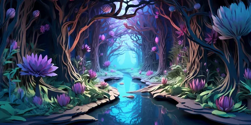 Enchanted Forest Papercut Crafts