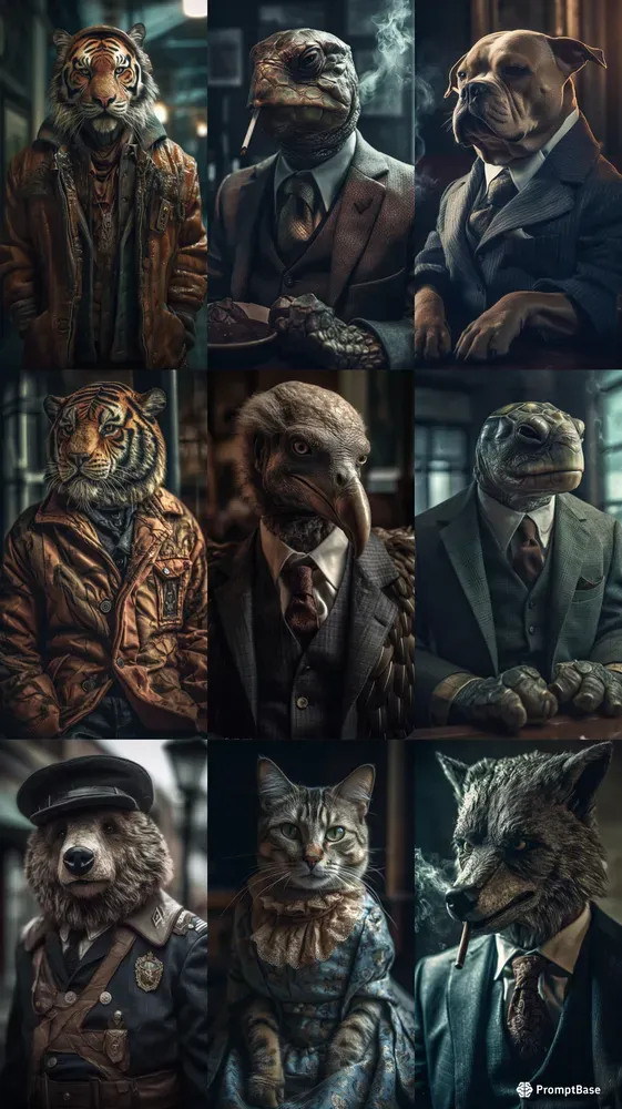 Photorealistic Anthropomorphic Animals