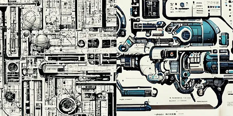 Blue Print Space Infographics generated by undefined