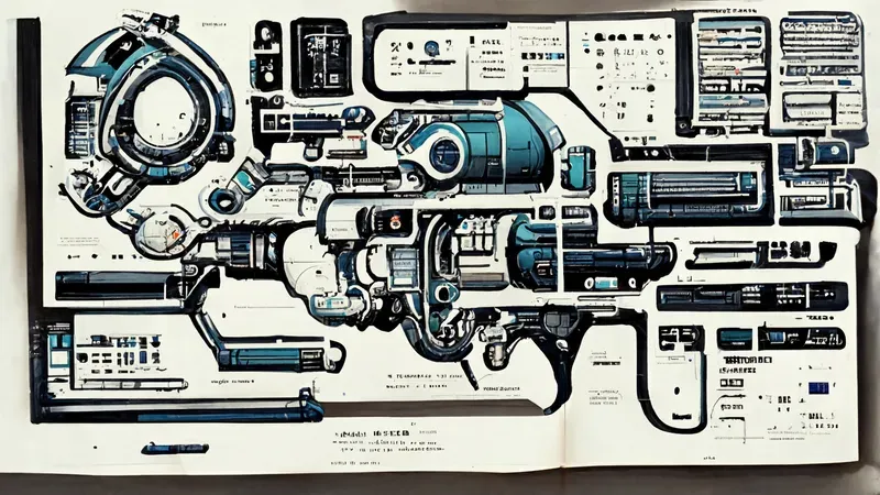 Blue Print Space Infographics