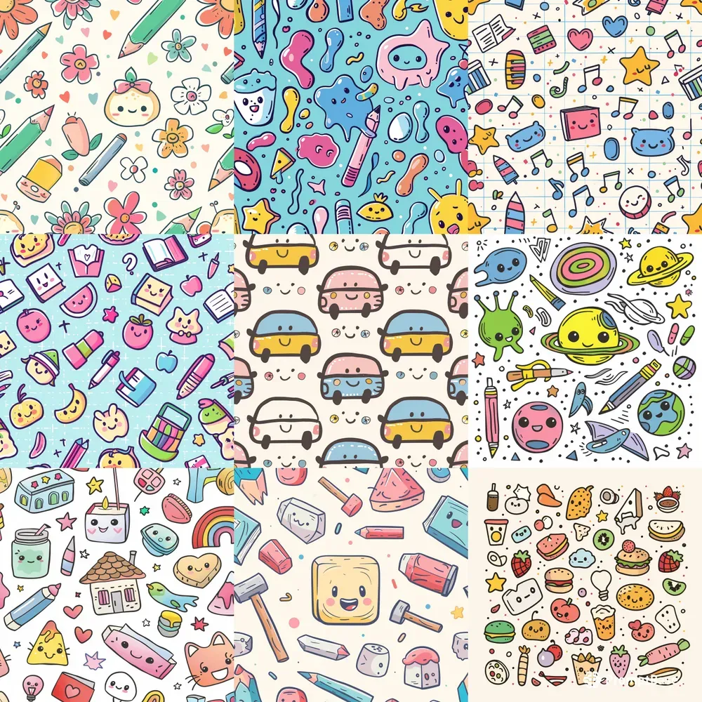 Doodle X Kawaii Patterns