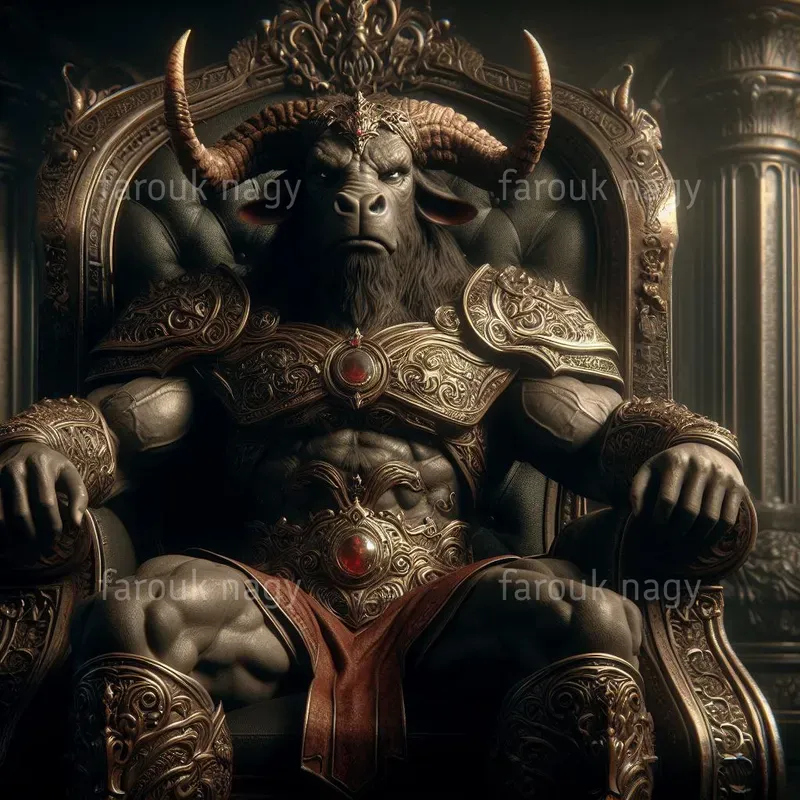 Royal Animals Sit On Stately Thrones