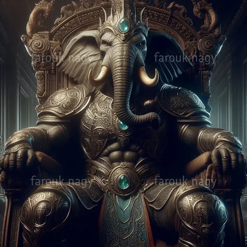 Royal Animals Sit On Stately Thrones