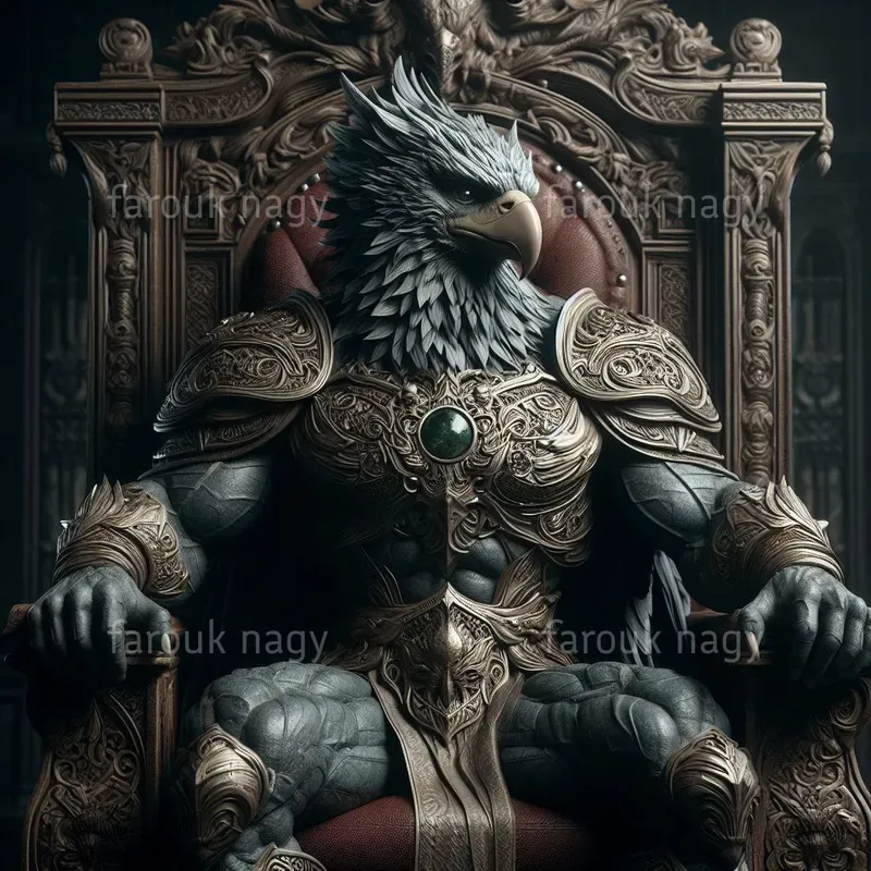 Royal Animals Sit On Stately Thrones