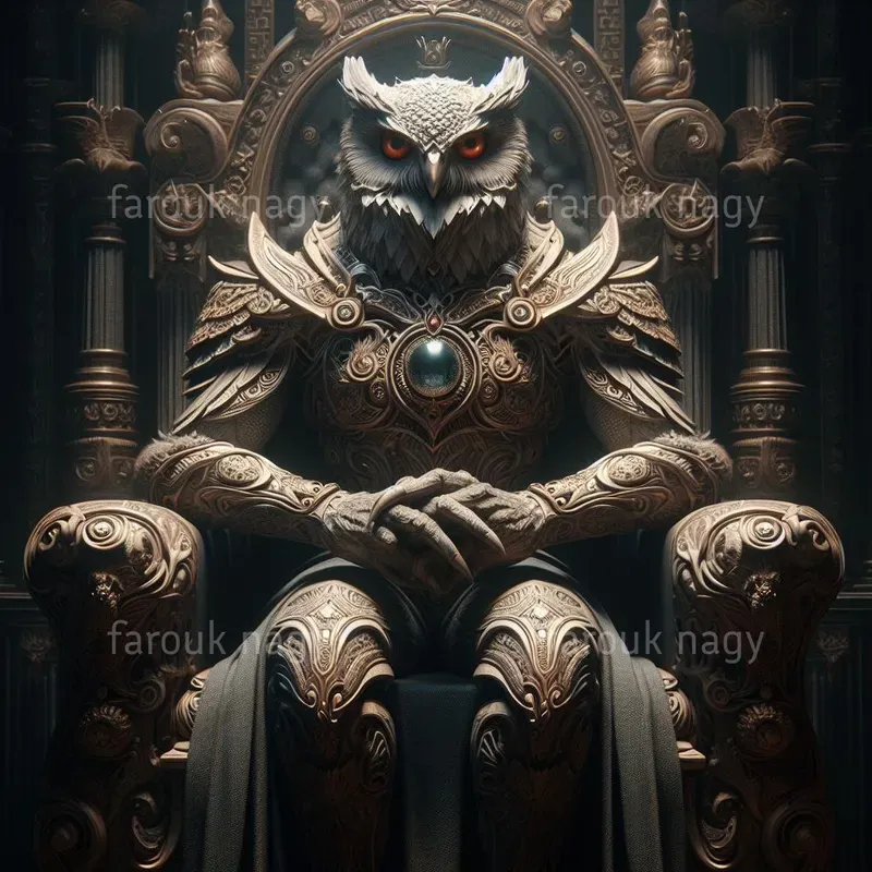 Royal Animals Sit On Stately Thrones