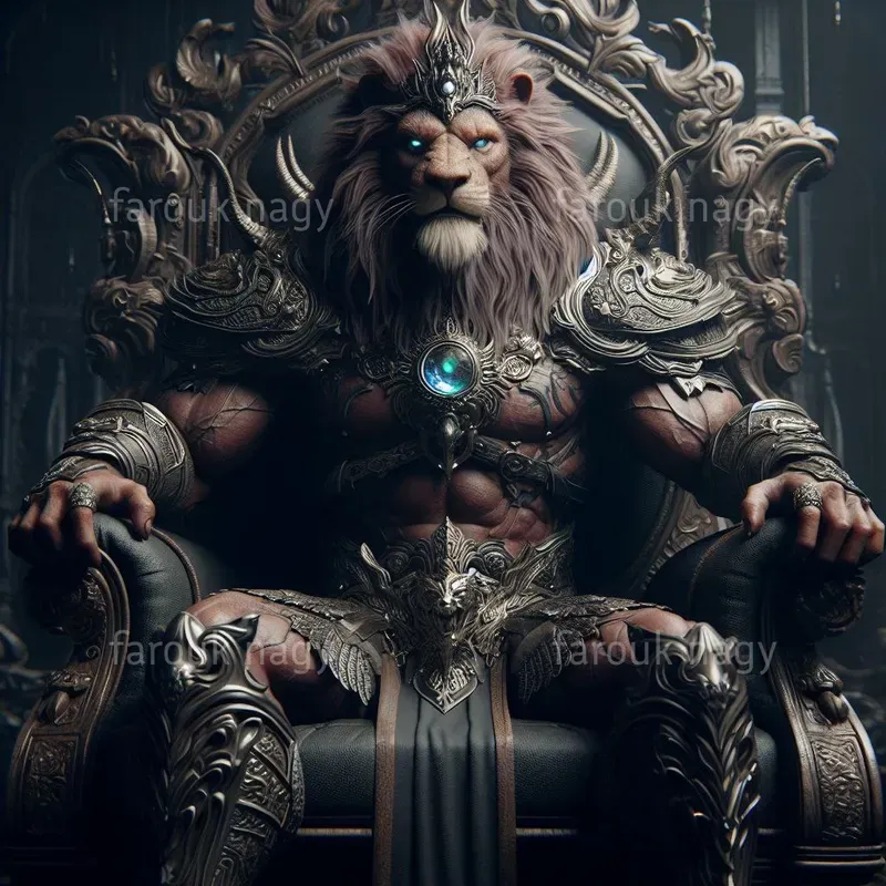 Royal Animals Sit On Stately Thrones