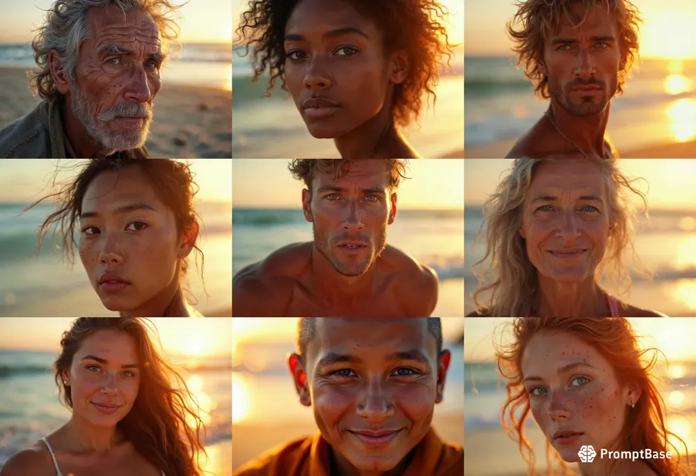 Hyperrealistic Golden Hour Portraits