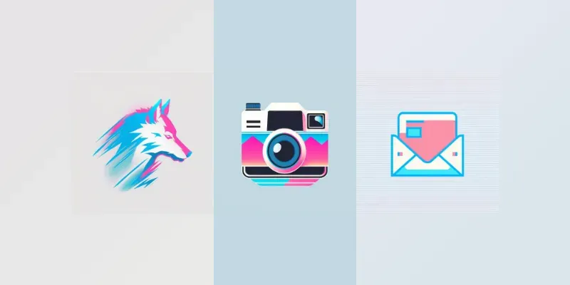 Vaporwave Icons generated by undefined