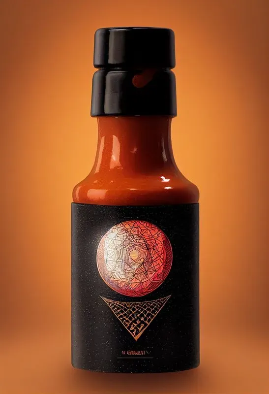 Hot Sauce Label Design Product Photo