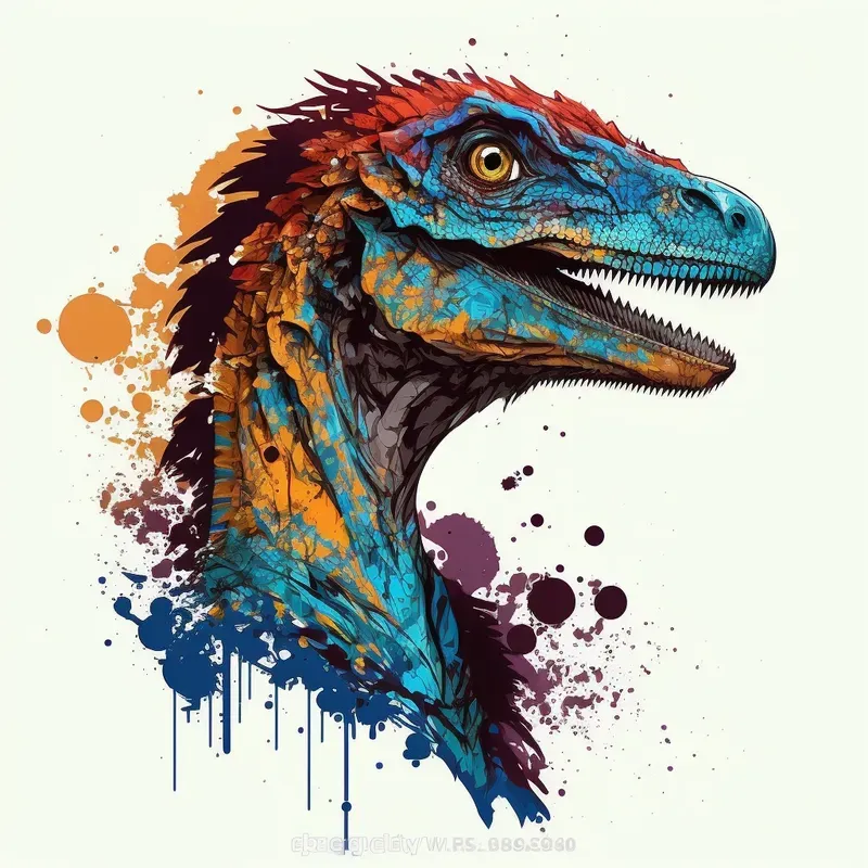 Color-field Style Animal Head Illustrations
