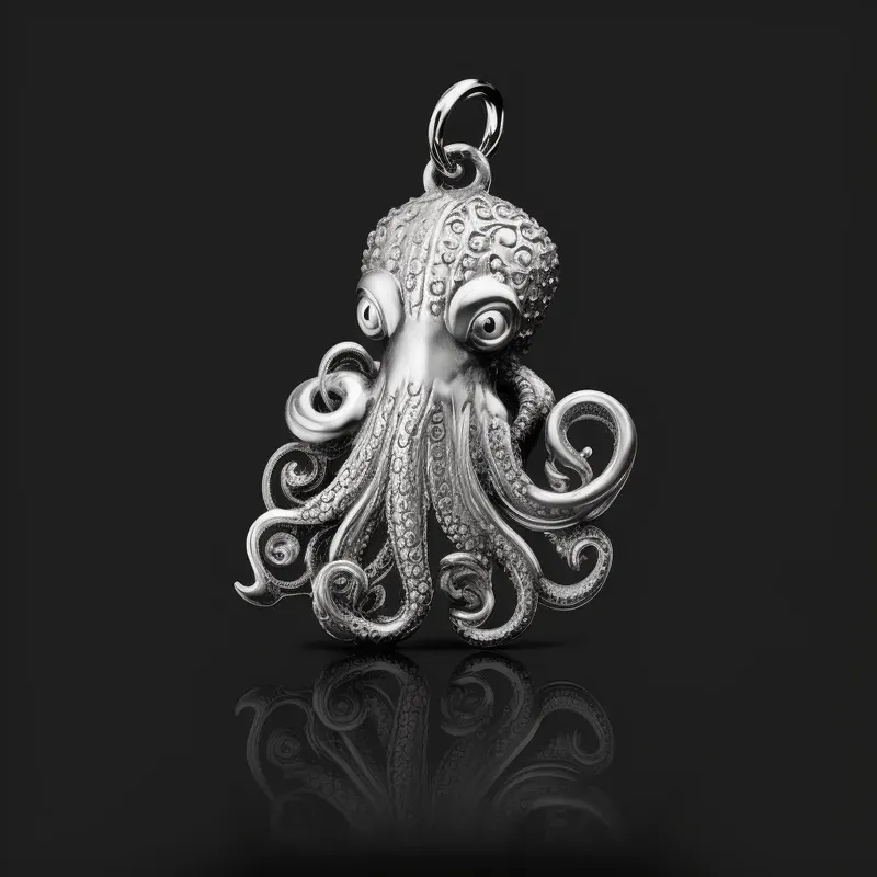 Solid Gold Animal Charm Pendants