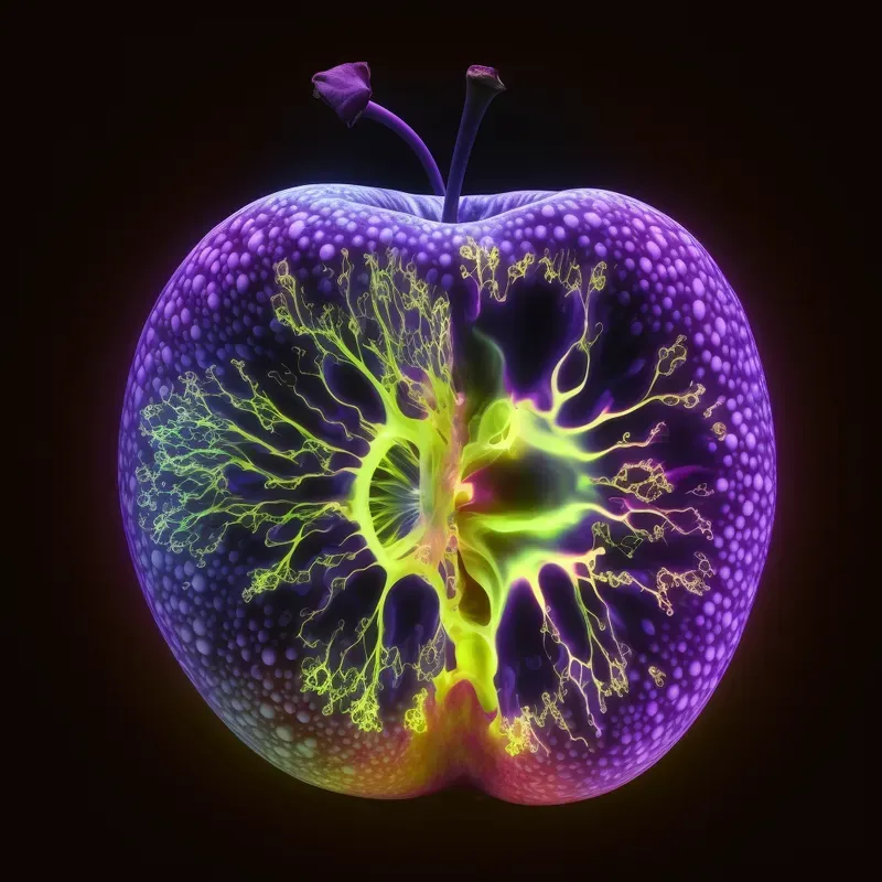 Kirlian Photography Style Images
