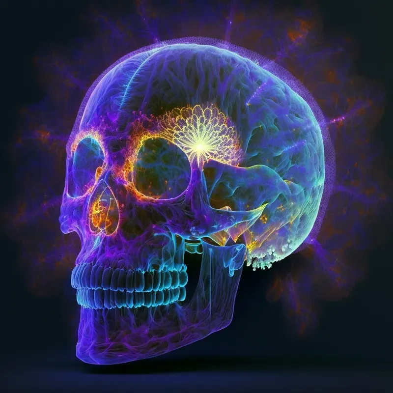 Kirlian Photography Style Images