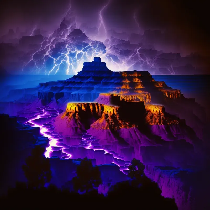 Kirlian Photography Style Images