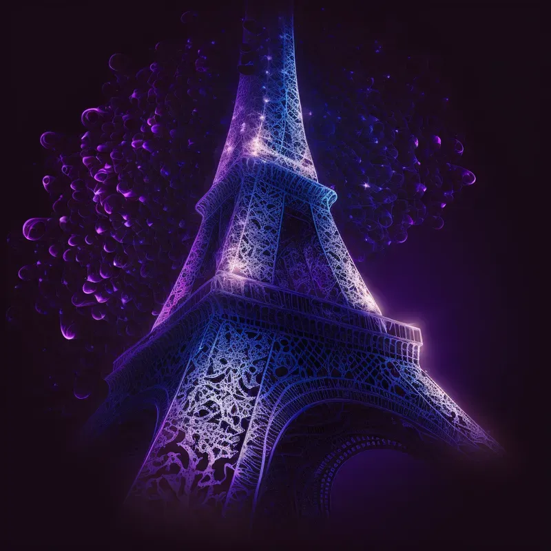 Kirlian Photography Style Images