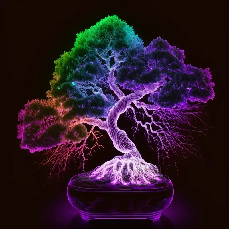 Kirlian Photography Style Images