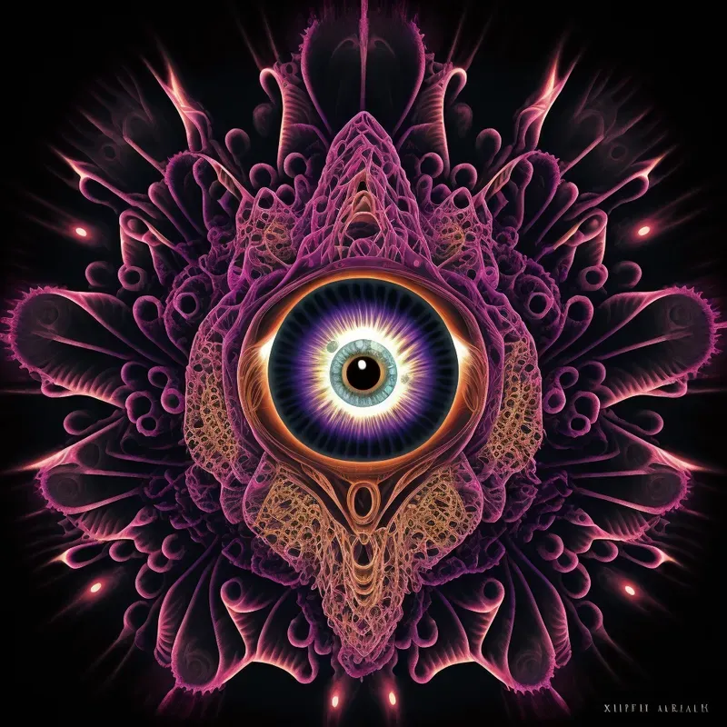 Kirlian Photography Style Images