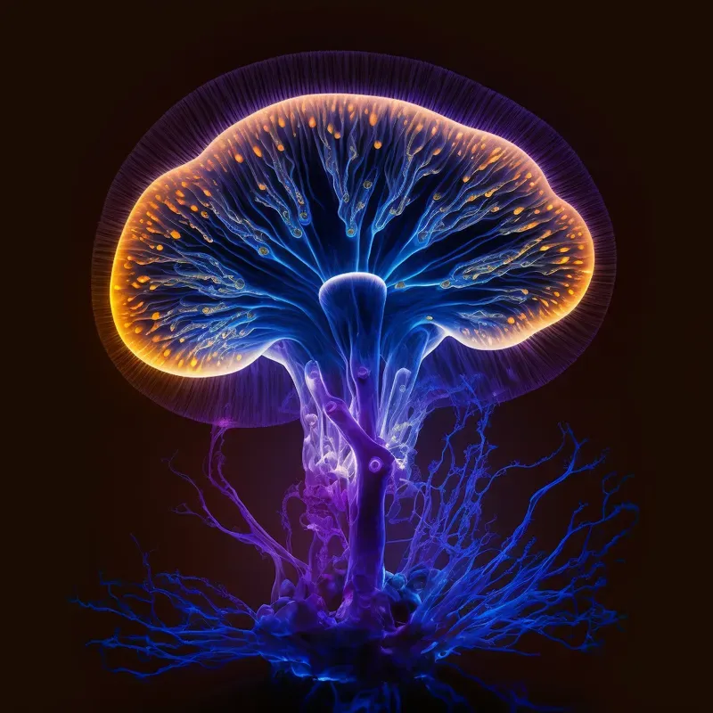 Kirlian Photography Style Images