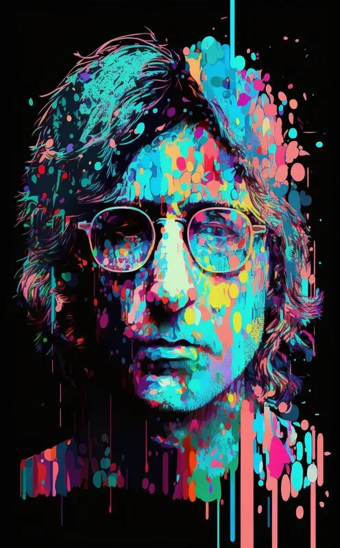 Glitch Art Style Character Illustrations