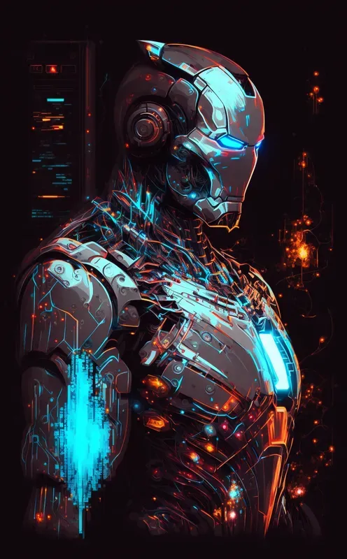 Glitch Art Style Character Illustrations