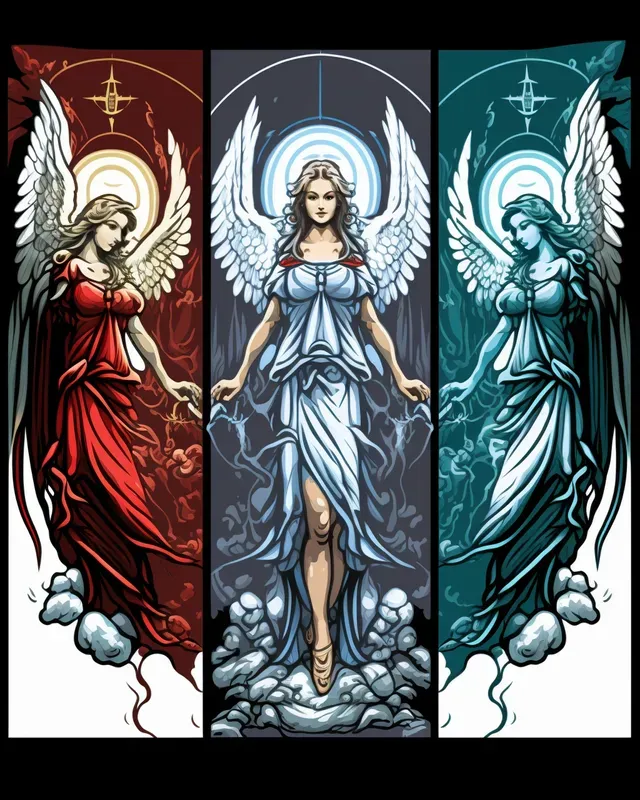 Triple Split Screen Design Illustrations