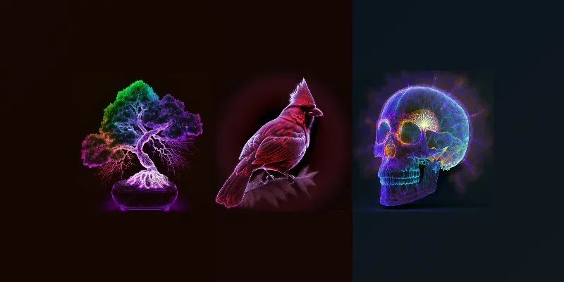 Kirlian Photography Style Images generated by undefined