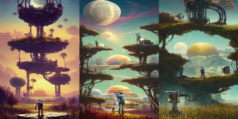 Outer Worlds Gaming Wallpaper generated by undefined