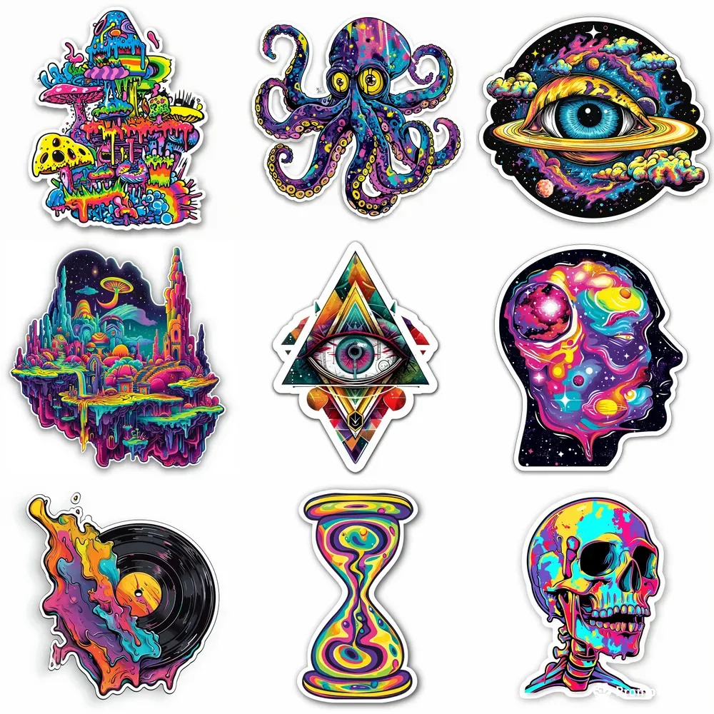 Trippy Sticker Art