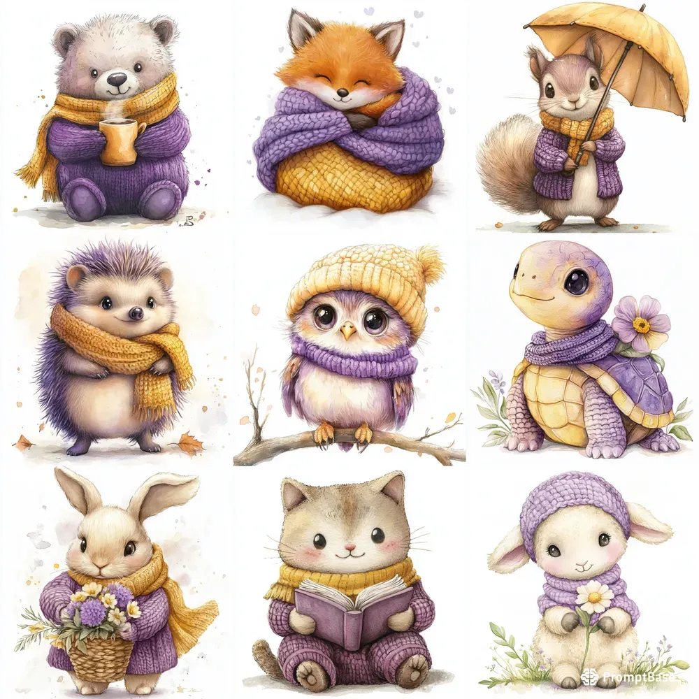 Charming Whimsical Animals