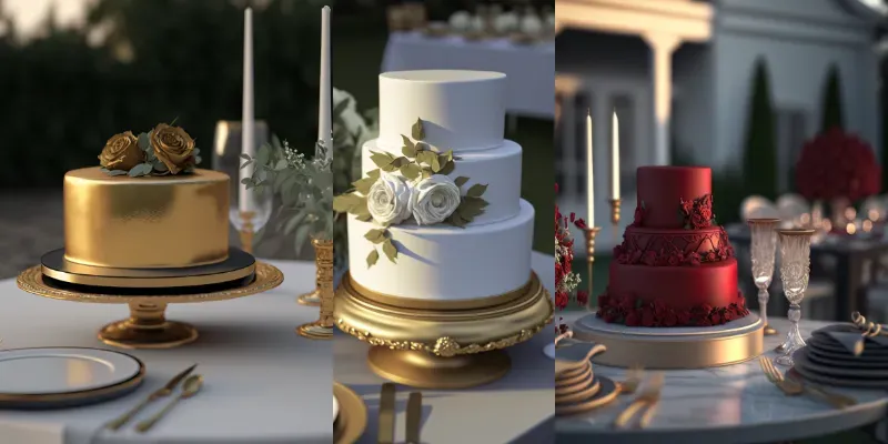 Wedding Cake Stock Photos generated by undefined