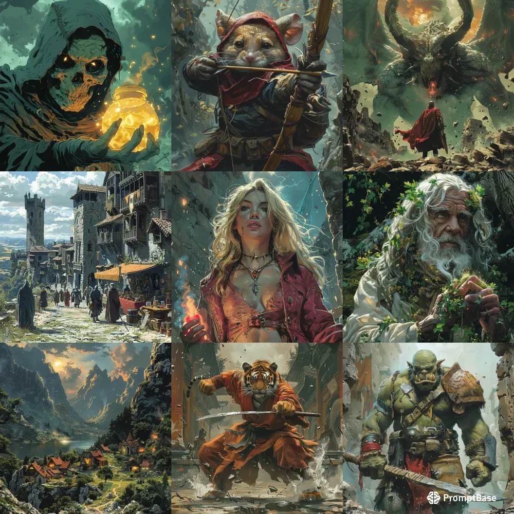 Fantasy Comic Book Covers