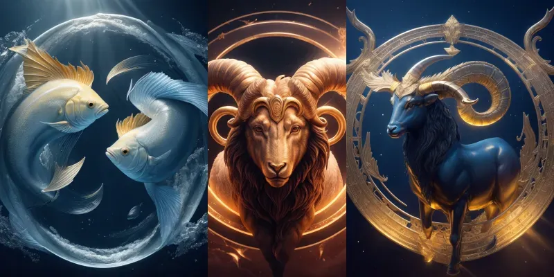 Zodiac Signs In Nature generated by undefined
