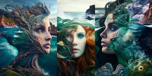 Otherworldly Self-portraits generated by midjourney