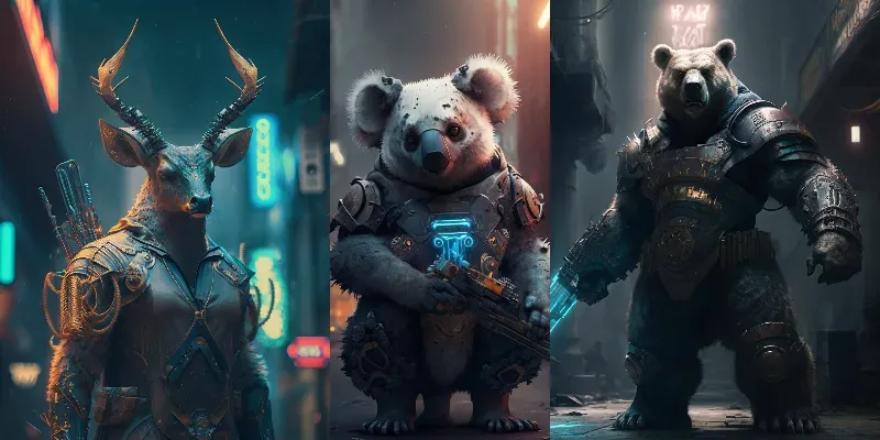 Anthropomorphic Animals generated by undefined