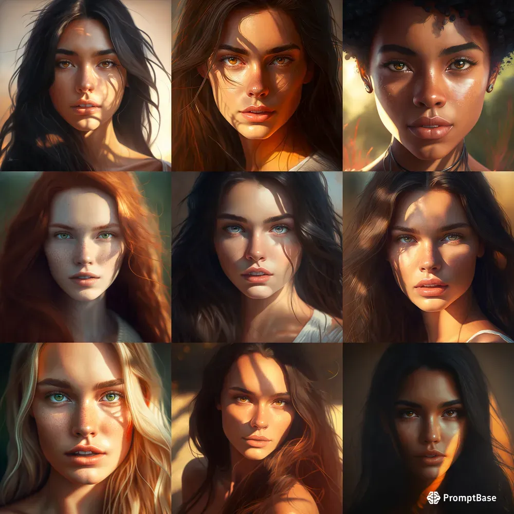 Woman Models Girls Portraits