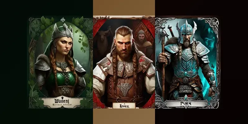Slavic Mythology Game Cards generated by undefined