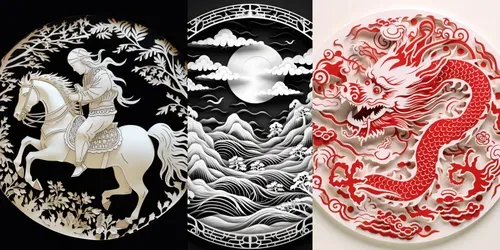 Chinese Paper Cuttings generated by midjourney