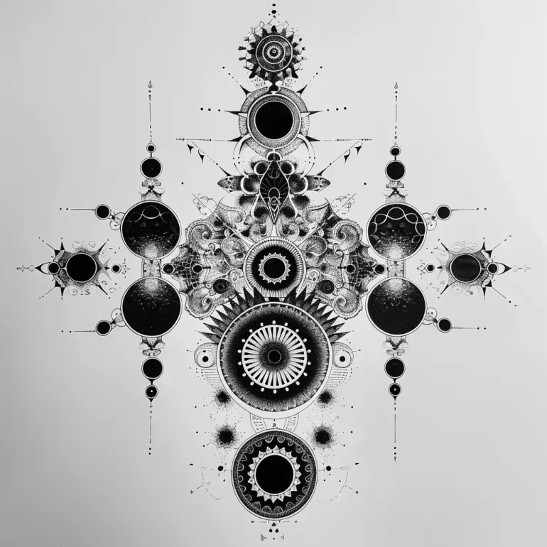 Perfectly Symmetrical Fractal Tattoos