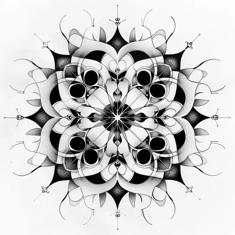 Perfectly Symmetrical Fractal Tattoos