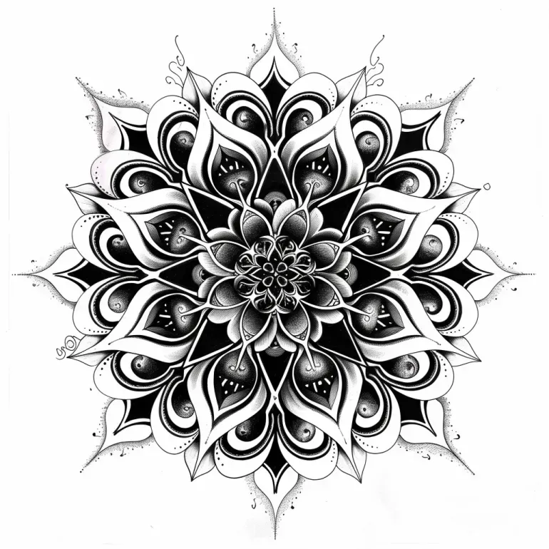 Perfectly Symmetrical Fractal Tattoos