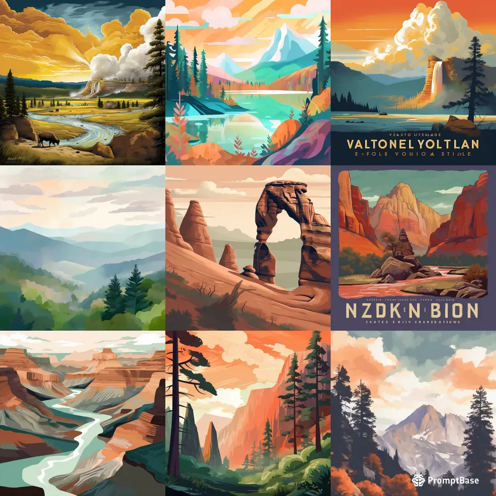 Majestic National Parks Landscapes