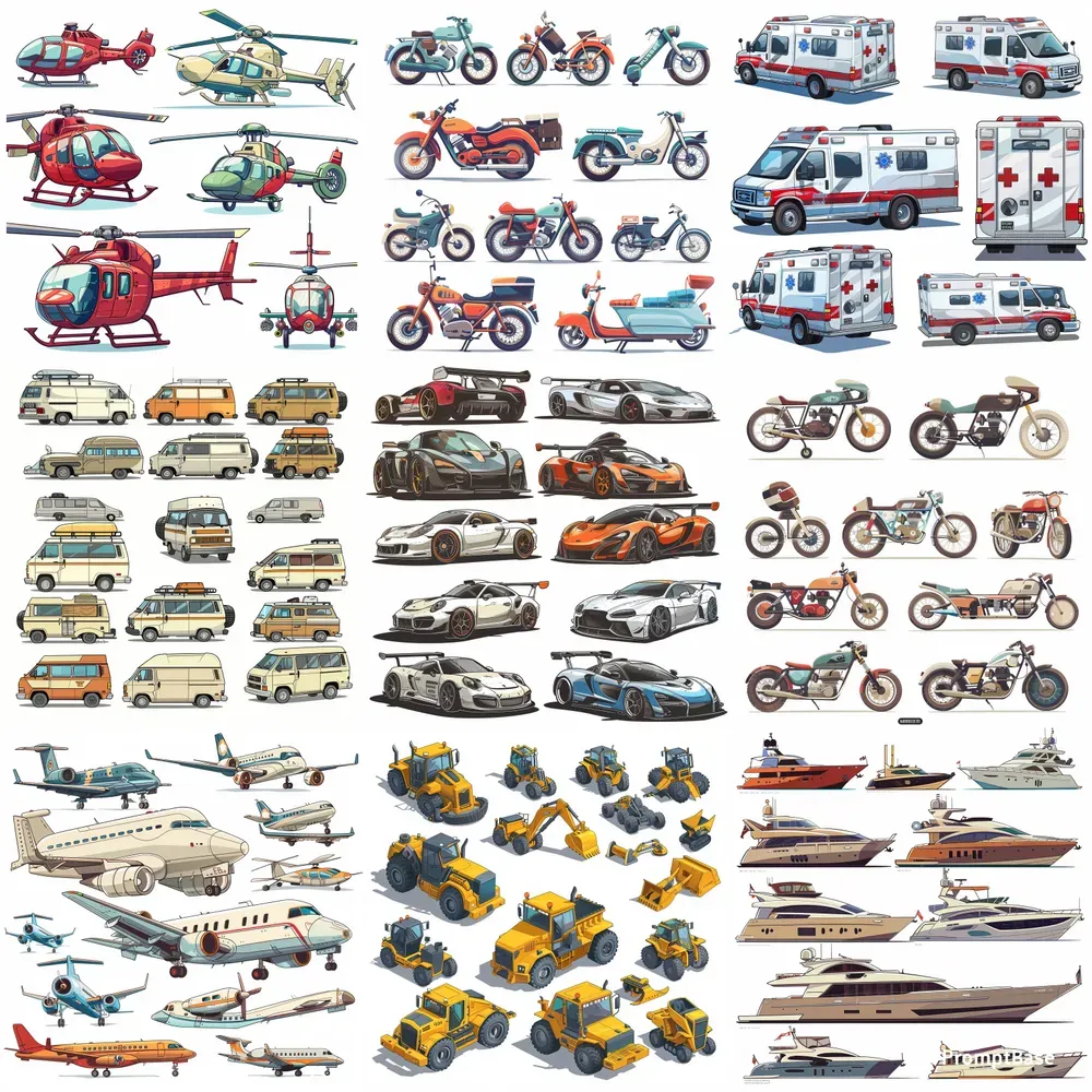 Pro Vector Large Sets Of Transport