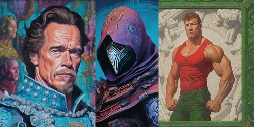 Gouache Cultural Fantasy NFT Avatars generated by midjourney