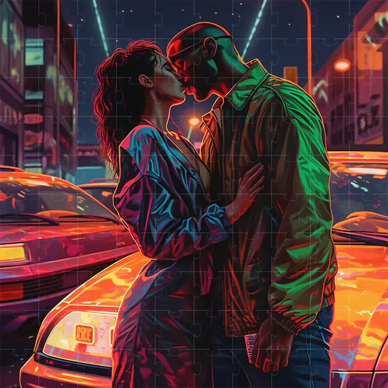 Neon Night Album Covers