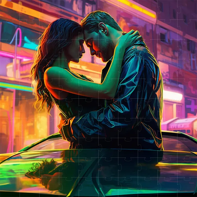 Neon Night Album Covers