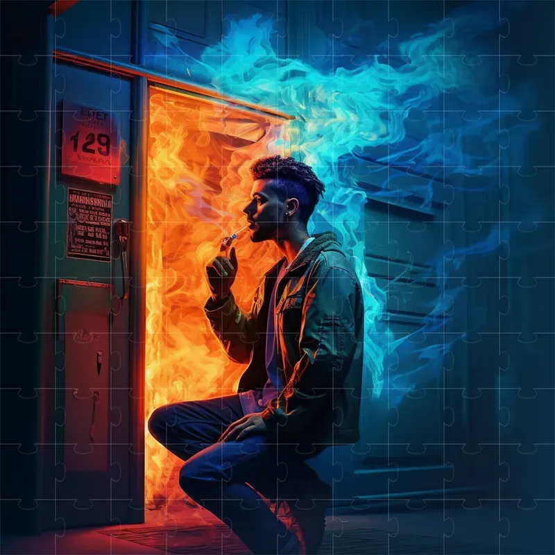Neon Night Album Covers